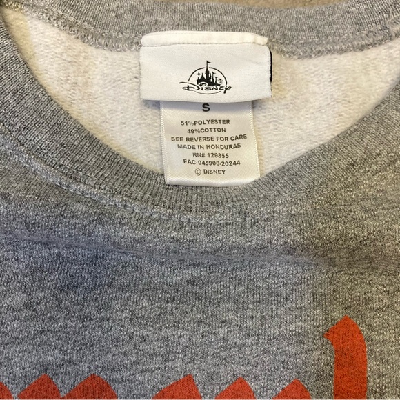 DISNEY Classic Vintage Inspired 1955 Mickey Mouse Gray Crewneck Size S - Picture 4 of 7